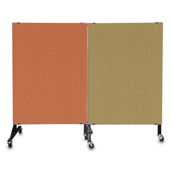 Enclosed Corkboard, 3 Door, 96"x48", 4" Fra, UV3427-BRONZE-MEDGRY
